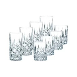 Nachtmann Nobelesse Gläser 4 Longdrinkgläser 4 Whiskygläser -Pokalserie 003ffb021724cc09e32770486a33bf7b