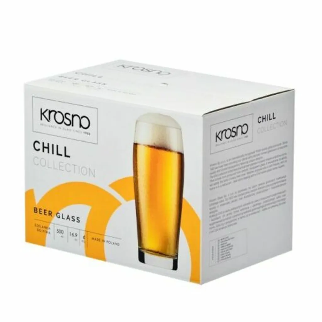 KROSNO Chill Weizengläser Biergläser, 6er-Set, 500 Ml 8 KROSNO Chill Weizengläser Biergläser, 6er-Set, 500 Ml – Bild 6