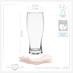 Biergläser 500ml (max. 640ml) Set 6-Teilig Bierseidel Weizengläser 0,5L Glas -Pokalserie 024cf8f543ea04c5633aece3201557e6