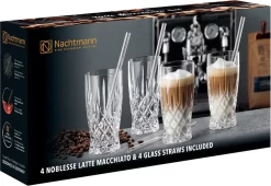 Nachtmann Latte Macchiato Set/4 + 4 Glastrinkhalme 7604/8tlg. Noblesse 104671 11 Nachtmann Latte Macchiato Set/4 + 4 Glastrinkhalme 7604/8tlg. Noblesse 104671 -Pokalserie 027cbf199245373506f099df1d9a2cd8