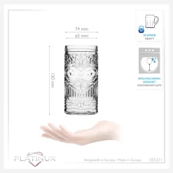 Tiki Gläser Set 6-Teilig Hoch Aus Glas 450ml (max. 500ml) Cocktailgläser Biergläser -Pokalserie 042155e084df5f6fda9f28a3156c932d