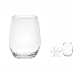 Pasabahce Gläserset Amber 570 Ml Durchsichtig 6 Teilig -Pokalserie 04db640293d0a742639b2eface0f8088