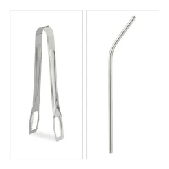 Relaxdays 4 Trinkgläser Mit Deckel Und Zubehör -Pokalserie 08590c467a057e2c854ce04b2f83eed6