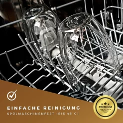 Felino® Latte Macchiato Gläser Doppelwandige Thermogläser Set [6 Stück] [350 Ml] Glas Tassen Groß Für Cappuccino, Kaffee, Espresso -Pokalserie 09811cbcbe5d068f12f497d29fb49555