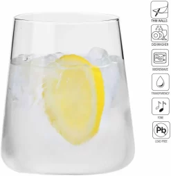 KROSNO Avant-Garde Wassergläser, 6er-Set, 380 Ml -Pokalserie 0c4e50280dd6e594df2178faca175669