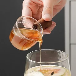 3 Stück Glas Messbecher Hitzebeständiger Holzgriff Glaswaage Tasse Milchtasse Glasmessbecher 50ml/100ml/150ml -Pokalserie 0e0b93f5734a157530d1f19fbfb9111e