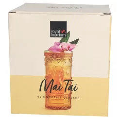 4x Mai Tai Glas 490 Ml Klarglas Cocktail-Kelch Tiki-Cocktail Rum-Longdrink Mai Tai Glass -Pokalserie 0e4a910fbc25ed64a001ee7e8e5991a7