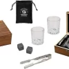 Whisky Geschenkset Nicht Nur Für Whisky Liebhaber:innen, 8 Granit Whisky Steine, 2 Whiskygläser, Eiswürfelzange Und Samtbeutel In Toller Holz Geschenkbox. Neidfaktor Inclusive -Pokalserie 1349606f576ae27f03698e69f3787f12