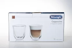De'Longhi DeLonghi Cappuccino 2er Doppelwandiges Thermoglas -Pokalserie 16df8f44a6f893ae30f678087174b187