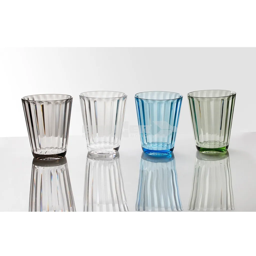 Brunner Trinkgläser JAZZ - 4er Set - 4 Farben - Bruchfester Kunststoff - 300ml