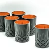 Nachtmann Noblesse 6er-Set Black Edition Whisky Gläser 295 Ml I Spülmaschinenfest I Wasserglas Coloured By EKM (schwarz/kupfer) + 6er-Set EKM Living Trinkhalme Schwarz -Pokalserie 180803b619eeddfcb2a430fc63dc78bb