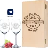 Leonardo Weingläser Oma Ist Die Beste & Opa Ist Der Beste Im 2er Set - Inkl. Gravierter Vintage-Holzkiste - Geschenk Für Oma & Opa - Geburtstag Großeltern -Pokalserie 1b016046ad8a40ee6b1399f66168dff1
