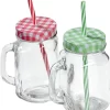 2 Gläser Mit Deckel, Griff Und Strohhalm, Trinkhalm Einmachgläser 2 2 Gläser Mit Deckel, Griff Und Strohhalm, Trinkhalm Einmachgläser -Pokalserie 1e3d8e43e5f2dcab08c2977568f46be7