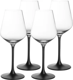 Villeroy & Boch Rotweinkelch, Manufacture Rock Klar,schwarz, 4 Tlg. -Pokalserie 1efcc90794bb7620caea9b1abac71931