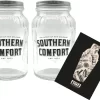 Southern Comfort 2er Set Lynchburg 2x Glas Gläser MIT DECKEL Bar Cocktail / Marmeladenglas