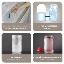GOURMETmaxx Glas Selbstkühlend - 2er-Set Je 280 Ml 11 GOURMETmaxx Glas Selbstkühlend - 2er-Set Je 280 Ml -Pokalserie 22453f55841d5419ec016bed47ddf389