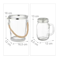 Relaxdays 4 Trinkgläser Mit Deckel Und Zubehör -Pokalserie 22daa7b2a704e38783e04d30198dc0c8