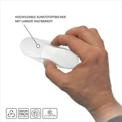 100 Schnapsgläser Aus Plastik, 4 Cl, Transparent, Mehrweg Shot Becher -Pokalserie 23036cab2602e5ef603f12d70021eab5