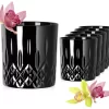 Schwarze Trinkgläser Mit Diamant Muster Aus Glas 250ml (max. 300ml) Gläser Whiskeygläser -Pokalserie 261005aca346b5b1300c0a5e5e4cee75