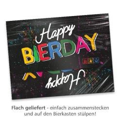 Itenga Bierkasten Geschenkverpackung Happy Bierday Hülle Zum Aufstecken Auf Bierkasten -Pokalserie 26ecc03f147c8f5af6573b17c8bc7cea
