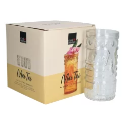 4x Mai Tai Glas 490 Ml Klarglas Cocktail-Kelch Tiki-Cocktail Rum-Longdrink Mai Tai Glass -Pokalserie 28f947a8079246aff7ad82d41990794f