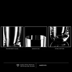 KROSNO Longdrinkgläser Wassergläser Trinkgläser | Set Von 6 | 360 ML | Glamour Kollektion | Perfekt Für Zuhause, Restaurants Und Partys | Spülmaschinenfest -Pokalserie 2d0fb1b14aa66141e0b69a1b514b4c68