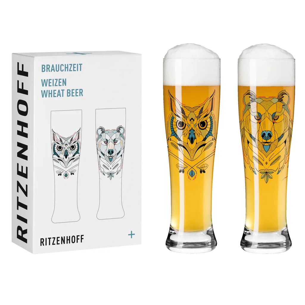 Brauchzeit Weizenbierglas-Set #1, #2 Von Andreas Preis 3 Brauchzeit Weizenbierglas-Set #1, #2 Von Andreas Preis