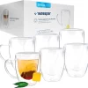 Wessper Doppelwandig Kaffeegläser Mit Henkel, 6 Stück X 350 Ml, Großes Hitzebeständiges Doppelwandglas, Thermogläser, Kaffeegläser Temperaturbeständig Mokkatassen, Teegläser, Latte Machiatto Gläser 2 Wessper Doppelwandig Kaffeegläser Mit Henkel, 6 Stück X 350 Ml, Großes Hitzebeständiges Doppelwandglas, Thermogläser, Kaffeegläser Temperaturbeständig Mokkatassen, Teegläser, Latte Machiatto Gläser -Pokalserie 2f278a662de2119f68a07e10e08fa662