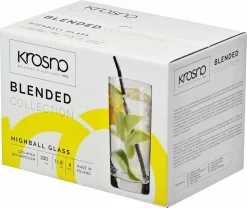 KROSNO Blended Longdrinkgläser, 6er-Set, 350 Ml -Pokalserie 3003dc772b502875c92dccbeaf1164bc