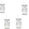 6 Stück Trinkgläser Mit Strohhalm Wiederverwendbar Glas Gläser -Pokalserie 3051801589d2b150a8074a8898d50adb