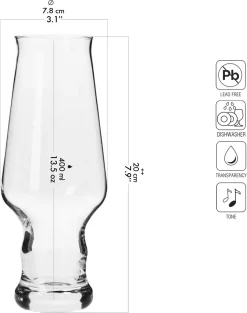 KROSNO Splendour IPA Biergläser, 6er-Set, 400 Ml -Pokalserie 3054e01c1125d4d0e1a16573a6923928