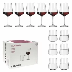 Lichtweiss Julie Rotwein- Und Wasserglas-Set #2 Von Nadine Niggemeier -Pokalserie 333dcfefacd354420e143449c70dbe51