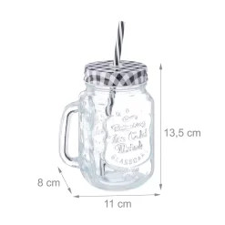 Relaxdays 8er Set Trinkgläser Mit Deckel Kariert -Pokalserie 358834183f9049185d8734d0998aa8a8