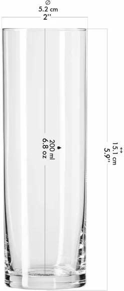 KROSNO Hohe Wassergläser, 6er-Set, 200 Ml -Pokalserie 3ee2841014a3da37c57fbfa742945c63