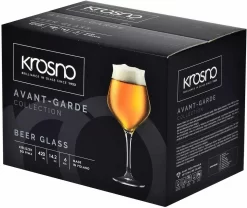 KROSNO Avant-Garde Bier-Tulpen Bier-Gläser, 6er-Set, 420 Ml -Pokalserie 3f26f4c8126738f563edc397f7538e58