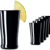 Schwarze Shotgläser Aus Glas Set 6 Teilig Pinnchen Wodkagläser 20ml (max. 30ml)