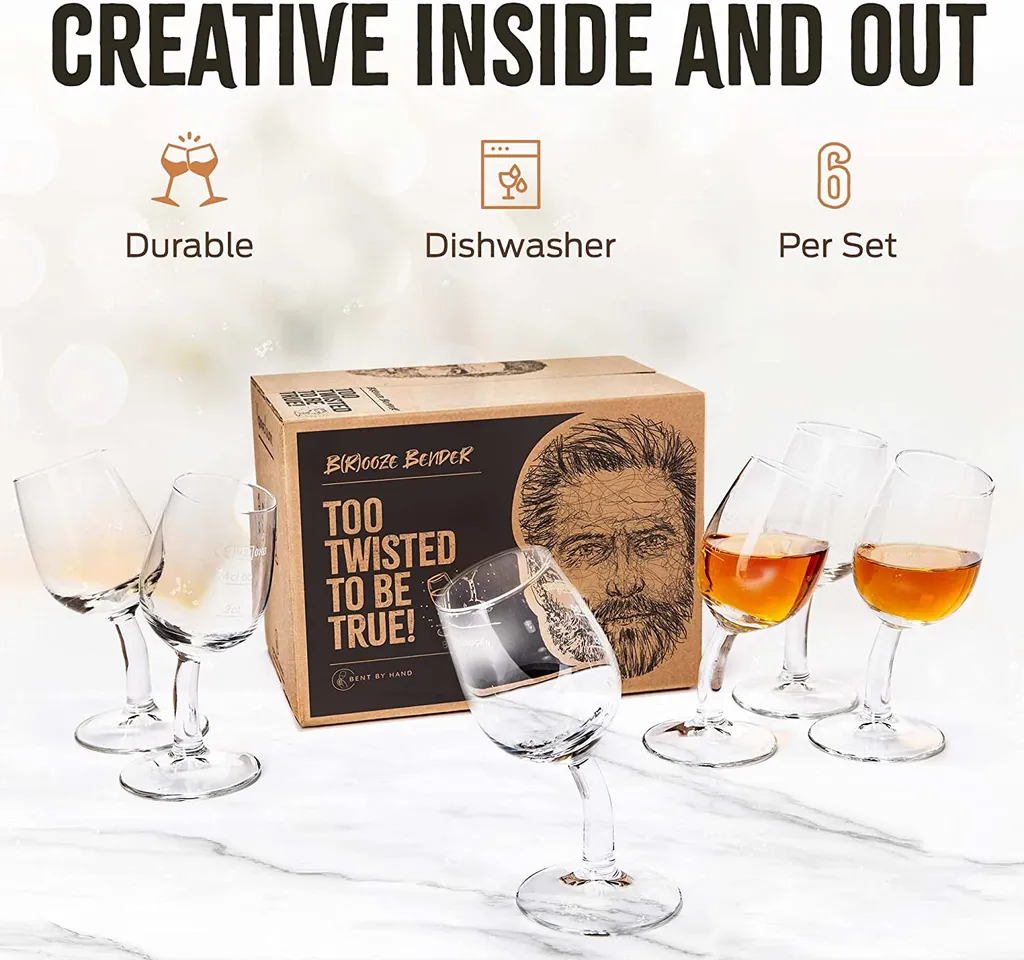 Brooze Bender Schnapsgläser 6er Set Stamper Glas Mit Stil Shot Vodka Likör Ouzo 6 Brooze Bender Schnapsgläser 6er Set Stamper Glas Mit Stil Shot Vodka Likör Ouzo – Bild 4