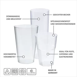 100 Schnapsgläser Aus Plastik, 4 Cl, Transparent, Mehrweg Shot Becher -Pokalserie 452d7136424e0e397c8fd244aaa431c9