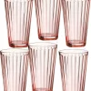 Ritzenhoff & Breker Longdrinkglas "LAWE" 400 Ml Rosa 6 Stück