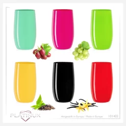 Bunte Elegante Trinkgläser 320ml (max. 400ml) Set 6 Teilig Wassergläser Saftgläser 14 Bunte Elegante Trinkgläser 320ml (max. 400ml) Set 6 Teilig Wassergläser Saftgläser -Pokalserie 498b4d71f433651e59338dd9082cbbee