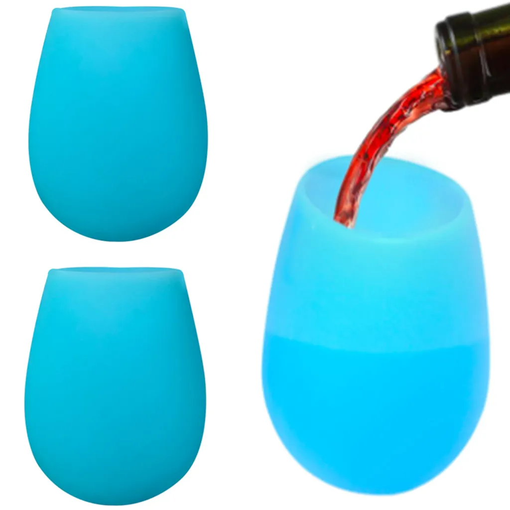 6er Set 200ml Unzerbrechlich Blau Silikon Biergläser Whisky GläSer Wein Becher Stammlos Weinbecher Tasse 6 6er Set 200ml Unzerbrechlich Blau Silikon Biergläser Whisky GläSer Wein Becher Stammlos Weinbecher Tasse – Bild 4