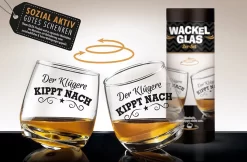 Gilde Wackelglas 2er-Set "Der Klügere Kippt Nach" Designgläser 27cl 8,8cm 7 Gilde Wackelglas 2er-Set "Der Klügere Kippt Nach" Designgläser 27cl 8,8cm -Pokalserie 4a24f7aa132dee497d00b237132e673a