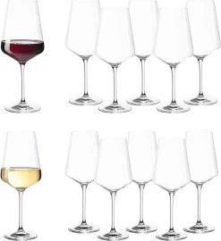 Leonardo Weinglas 12er Set PUCCINI Rotwein 6er Set Und Weißwein 6er Set Gläserset 069554 + 069553 -Pokalserie 50fa54dede417a7832a1e3a94e20b423
