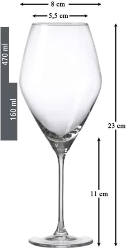 Ritzenhoff & Breker Rotweinglas Salsa 6er Set, Weingläser, Glas, Klar, 470 Ml, 811254 -Pokalserie 515813e2f0a2aaf99e6ab1b065aa254b