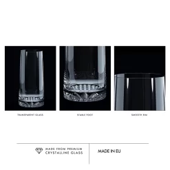 KROSNO Fjord Longdrinkgläser, 6er-Set, 350 Ml -Pokalserie 5336e8c1669daa110f75e1173f54f53b