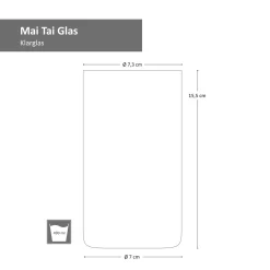 4x Mai Tai Glas 490 Ml Klarglas Cocktail-Kelch Tiki-Cocktail Rum-Longdrink Mai Tai Glass -Pokalserie 544baf3bee42345152ae133fa84b5a1f