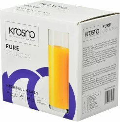 KROSNO Hohe Wassergläser, 6er-Set, 200 Ml -Pokalserie 55cce8337c3efa4a9ef100306c2cf2fc