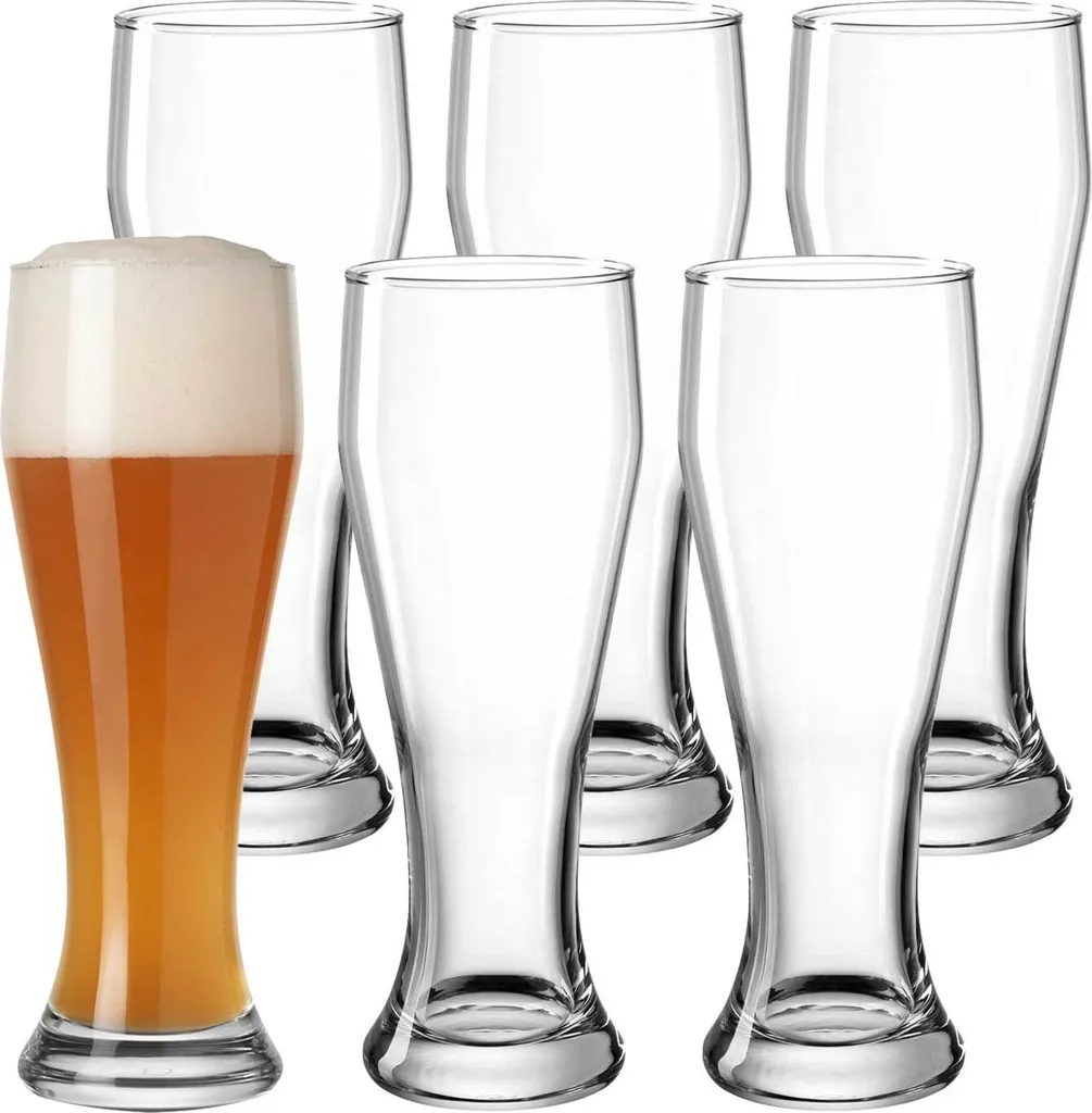 LEONARDO Weizenbierglas, Bierglas, 500 Ml, Transparent, Glas, 8 Cm, 236 Mm 3 LEONARDO Weizenbierglas, Bierglas, 500 Ml, Transparent, Glas, 8 Cm, 236 Mm