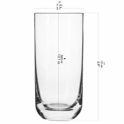 KROSNO Longdrinkgläser Wassergläser Trinkgläser | Set Von 6 | 360 ML | Glamour Kollektion | Perfekt Für Zuhause, Restaurants Und Partys | Spülmaschinenfest -Pokalserie 58d617d4e7bb57ff6d54e67f0a70e34c