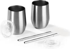 GOURMETmaxx Getränkebecher Inkl. Trinkhalm - 2er-Set -Pokalserie 5b836845e9607dd5b021ed6001fa835b